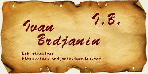 Ivan Brđanin vizit kartica